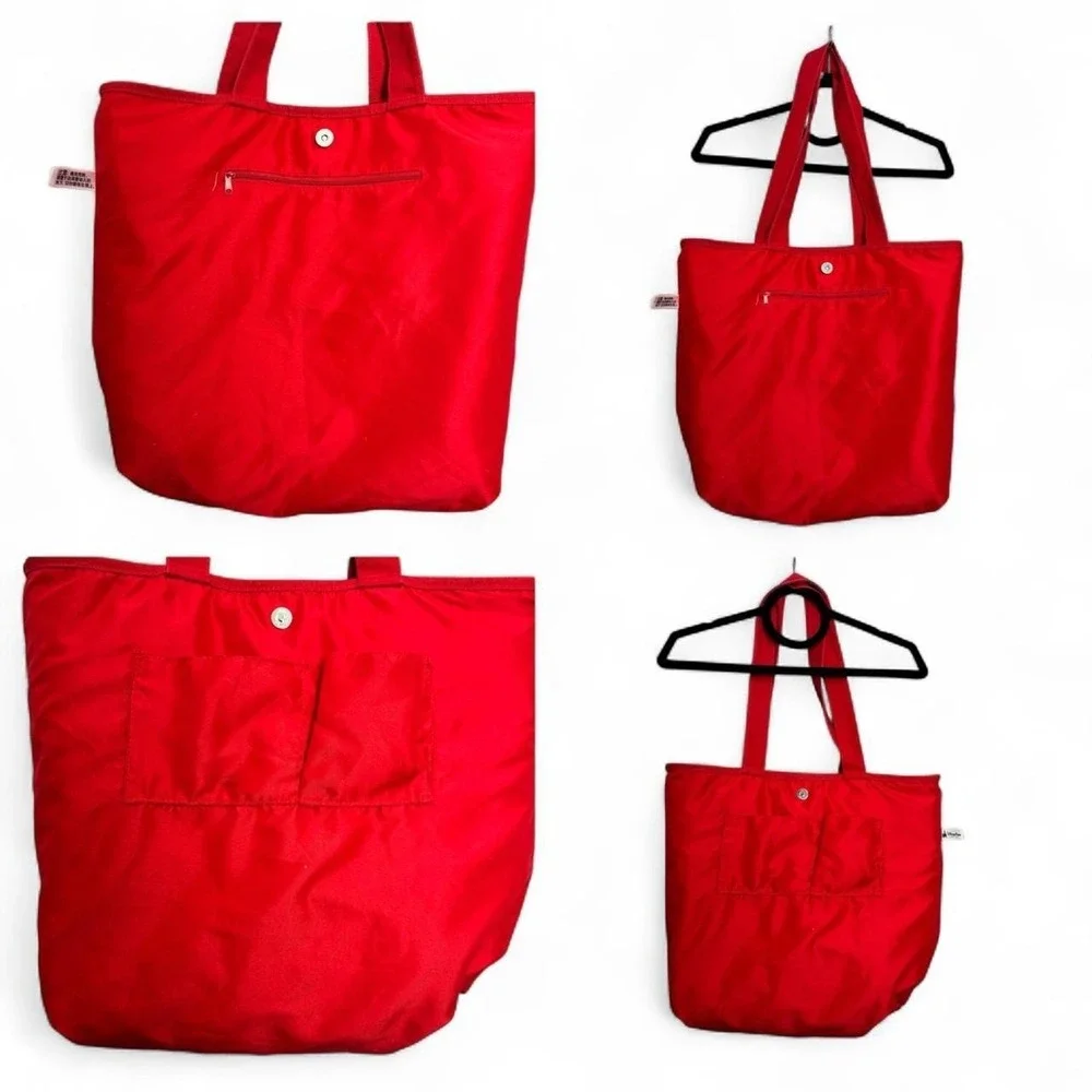 Disney Parks Timeless Mickey Mouse Canvas Tote Red Walt Disney World 18